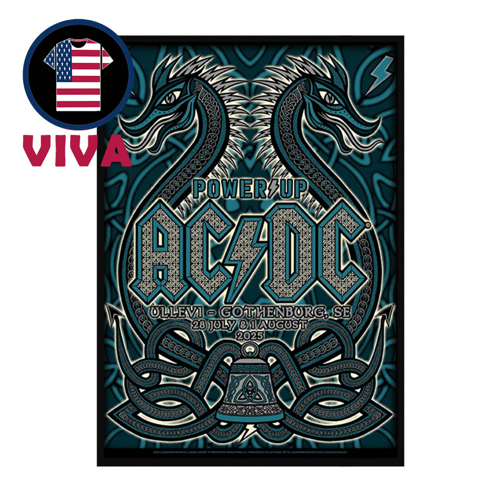 ACDC Gothenburg 2025 Ullevi Sweden PWR UP Event Tour Home Decor Poster Canvas ACDC Gothenburg 2025 Ullevi Sweden PWR UP Event Tour Home Decor Poster Canvas