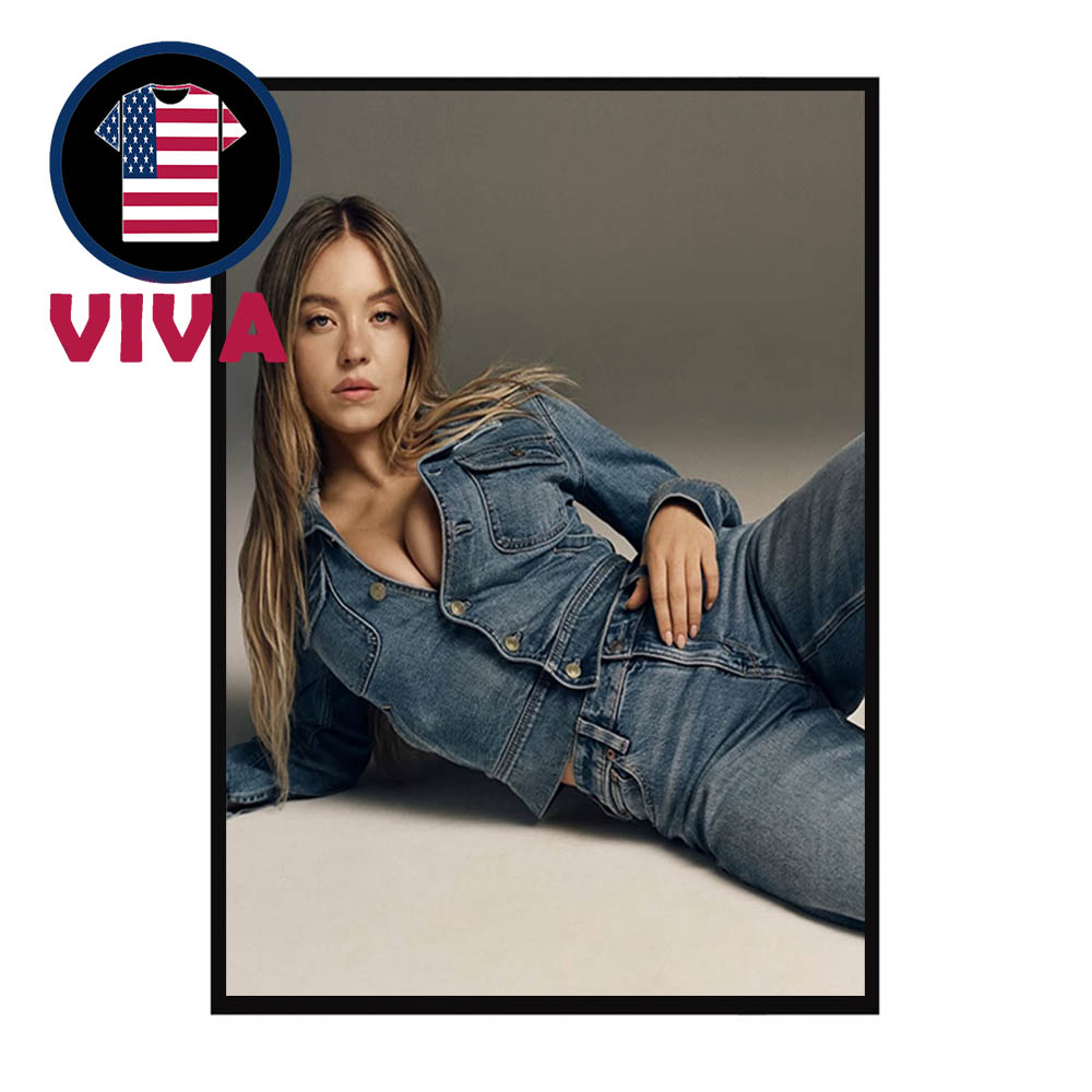 Sydney Sweeney American Eagle 2025 Home Decor Poster Canvas Sydney Sweeney American Eagle 2025 Home Decor Poster Canvas