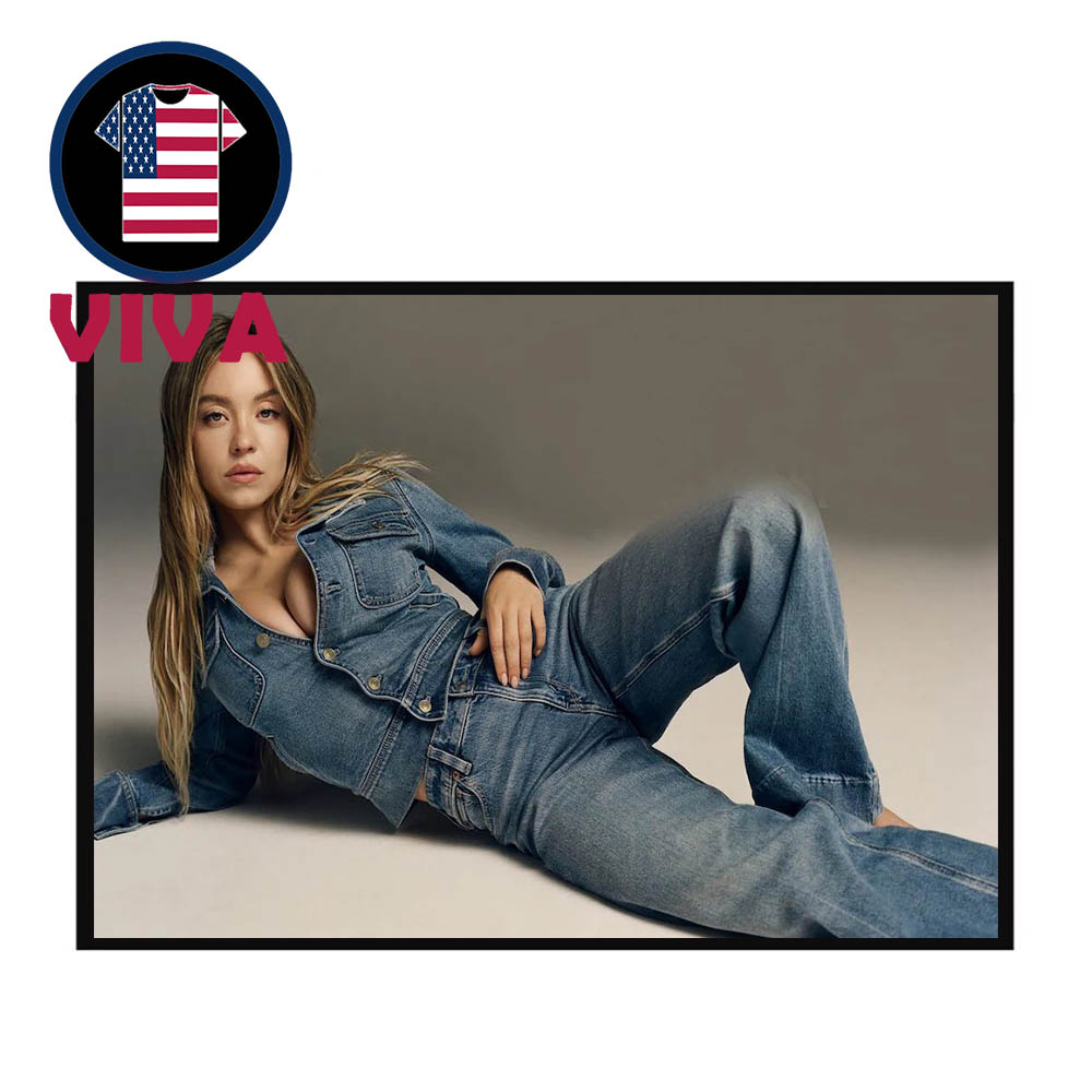 American Eagle Sydney Sweeney 2025 Home Decor Poster Canvas American Eagle Sydney Sweeney 2025 Home Decor Poster Canvas