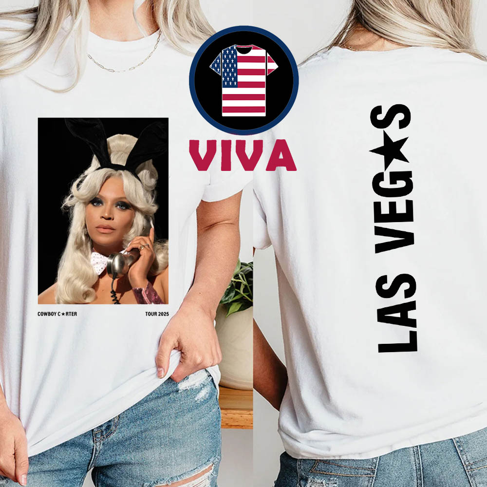Beyonce Las Vegas 2025 Allegiant Stadium On July 26th Cowboy Carter Tour Two Sided T Shirt Beyonce Las Vegas 2025 Allegiant Stadium On July 26th Cowboy Carter Tour Two Sided T Shirt