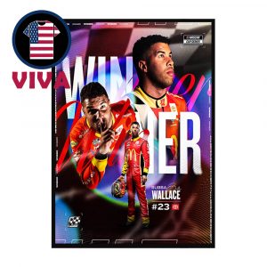 Bubba Wallace Indianapolis Motor Speedway Winner 2025 Brickyard 400 Home Decor Poster Canvas