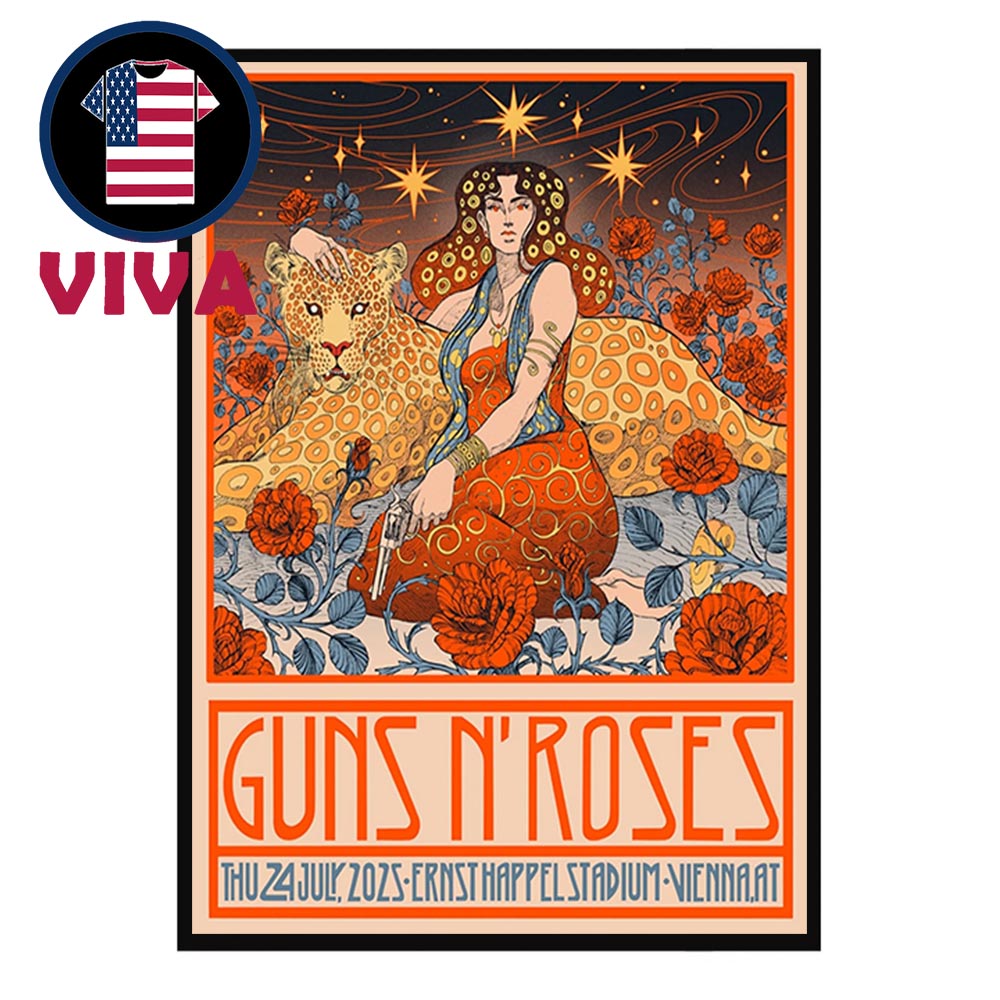 Guns N' Roses Vienna Austria 2025 Ernst Happel Stadion On July 24th Home Decor Poster Canvas Guns N' Roses Vienna Austria 2025 Ernst Happel Stadion On July 24th Home Decor Poster Canvas