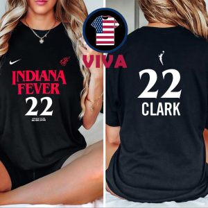 Indiana Fever Caitlin Clark x Stranger Things Rebel Name And Number Two Sided T-shirt