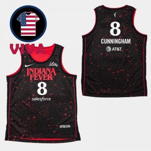 Indiana Fever Sophie Cunningham x Stranger Things Rebel Swingman Basketball Jersey