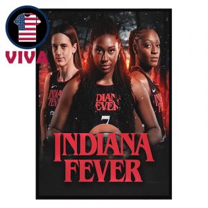 Indiana Fever x Stranger Things 5 2025 Home Decor Poster Canvas