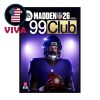 Lamar Jackson Madden 26 Cover 99 Club Player Baltimore Ravens NFL Home Decor Poster Canvas