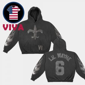 Lil Wayne NO Black Flames All Over Print Hoodie