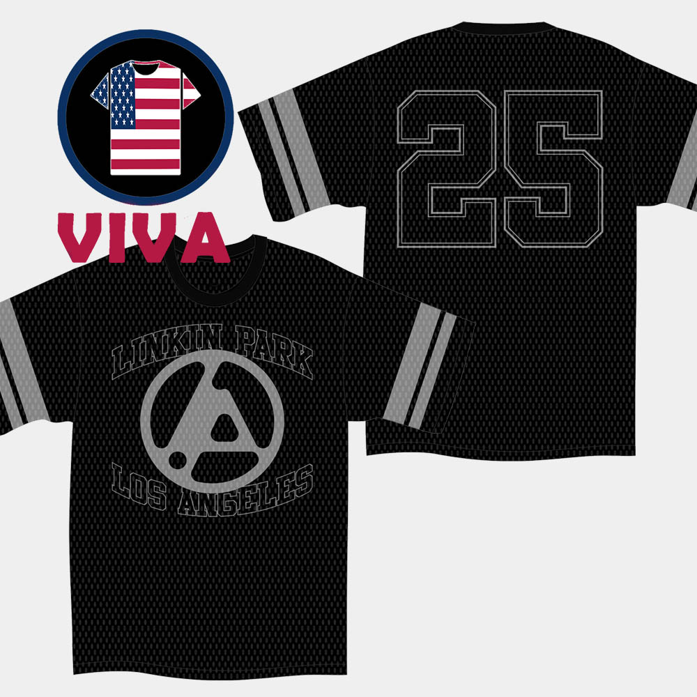 Linkin Park Los Angeles From Zero Tour 2025 Football Jersey Linkin Park Los Angeles From Zero Tour 2025 Football Jersey