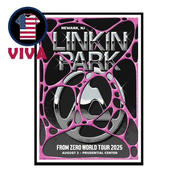 Linkin Park Newark 2025 Prudential Center On August 3rd From Zero Tour Home Decor Poster Canvas