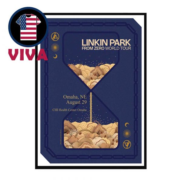 Linkin Park Omaha 2025 CHI Health Center NE On August 27th From Zero Tour Home Decor Poster Canvas