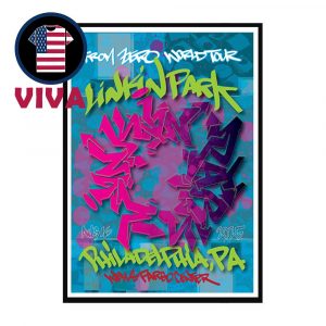 Linkin Park Philadelphia 2025 Wells Fargo Center PA On August 16th From Zero Tour Home Decor Poster Canvas
