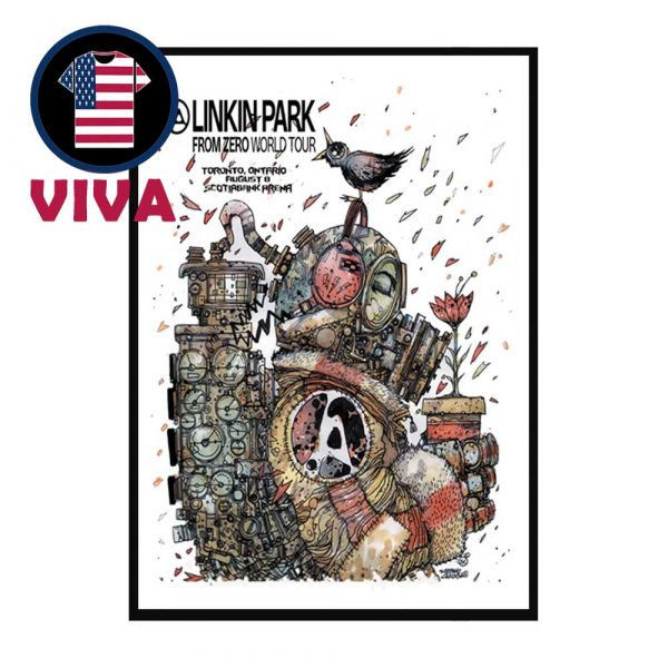 Linkin Park Toronto 2025 Scotiabank Arena On August 8th From Zero Tour Home Decor Poster Canvas