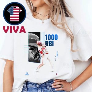 Mike Trout Los Angeles Angels 1000th Career RBI On Home Run 2025 MLB Vs Seattle Mariners Unisex T-Shirt