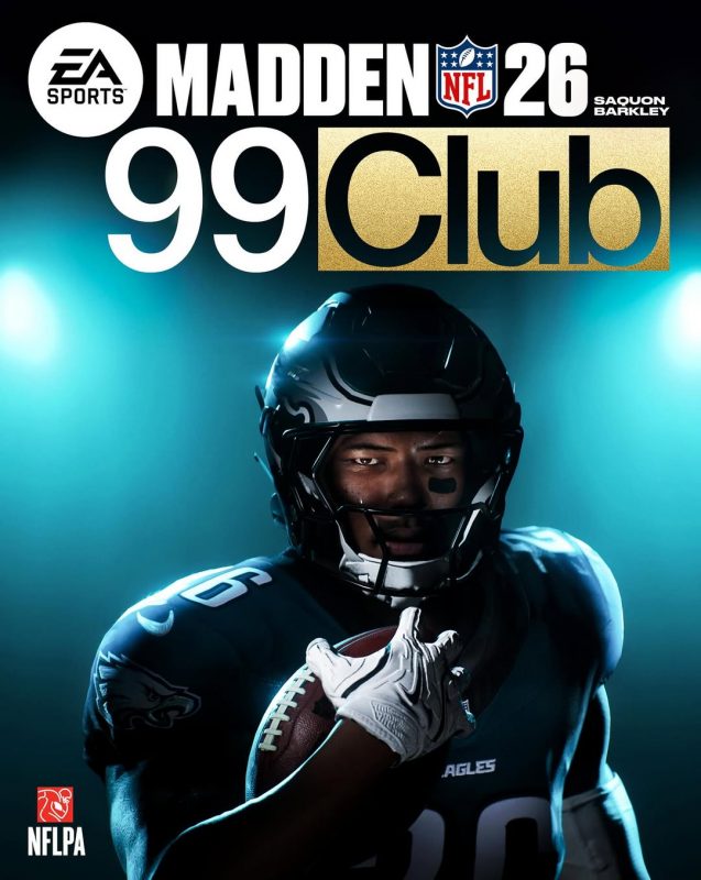 Saquon Barkley Madden 26 Cover 99 Club Player Philadelphia Eagles NFL