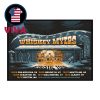 God Bless Texas 2025 Whiskey Myers Red Clay Strays Broken Bow Country Home Decor Poster Canvas