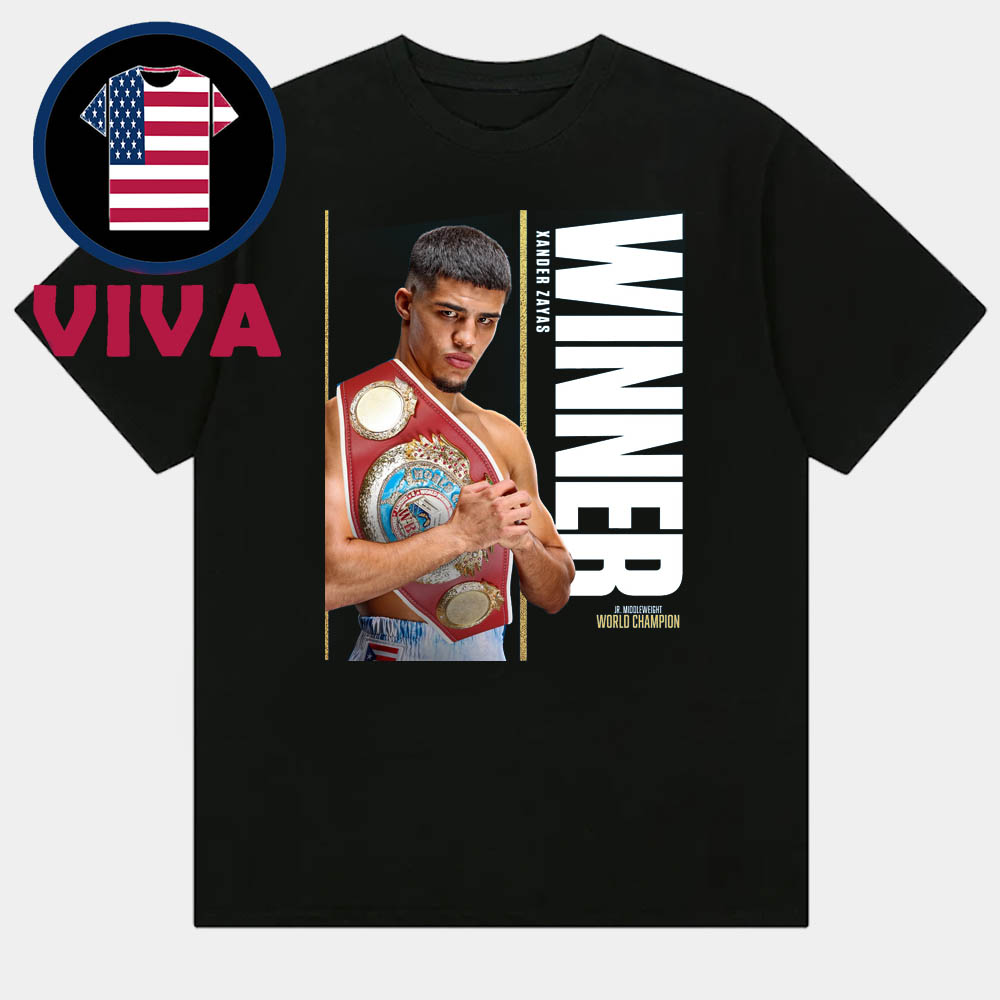 Xander Zayas 2025 WBO Junior Middleweight Champions Unisex T-Shirt Xander Zayas 2025 WBO Junior Middleweight Champions Unisex T-Shirt