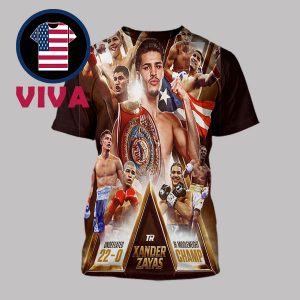 Xander Zayas WBO 2025 Junior Middleweight Champions All Over Print T-Shirt