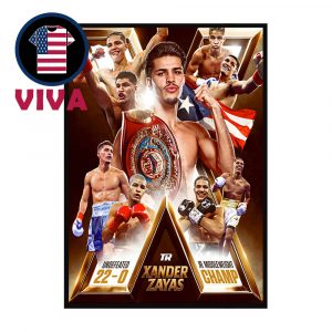 Xander Zayas WBO 2025 Junior Middleweight Champions Home Decor Poster Canvas