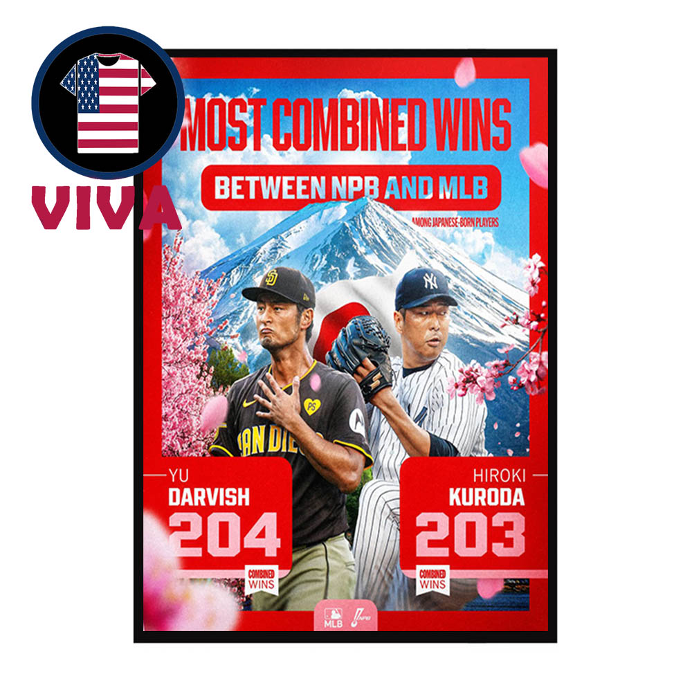 Yu Darvish 204 Most Combined Wins In Japan NPB MLB Career Victory For The Most All Time History Home Decor Poster Canvas Yu Darvish 204 Most Combined Wins In Japan NPB MLB Career Victory For The Most All Time History Home Decor Poster Canvas
