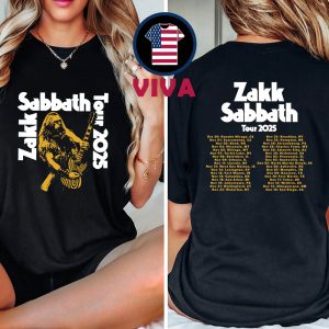 Zakk Sabbath 2025 Tour Dates Two Sided T-Shirt