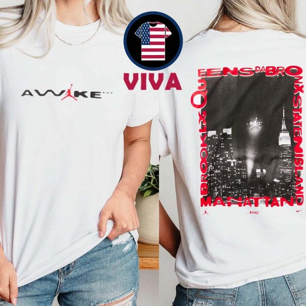 AWAKE NY x NIKE Air Jordan 5 Borough Two Sided Unisex T-Shirt