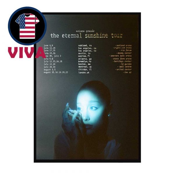 Ariana Grande Eternal Sunshine 2026 Tour Dates Home Decor Poster Canvas
