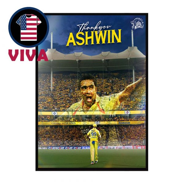Ash Anna Retirement IPL 2025 Thank You Ashwin Home Decor Poster Canvas
