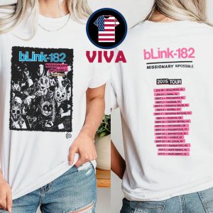 Blink 182 Missionary Impossible 2025 Tour Dates Two Sided T-Shirt