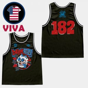 Blink 182 Skull Basketball Jersey