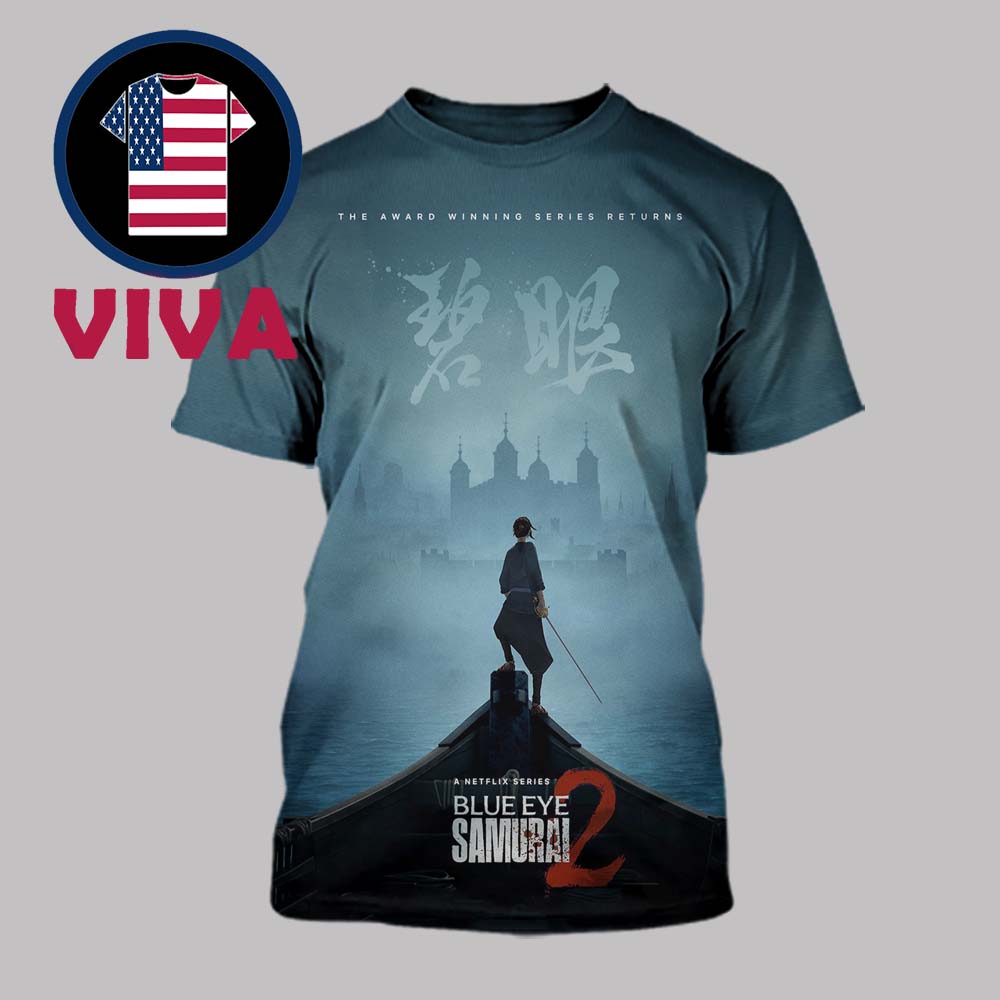 Blue Eyes Samurai Season 2 The Award Winning Series Returns All Over Print T-Shirt Blue Eyes Samurai Season 2 The Award Winning Series Returns All Over Print T-Shirt