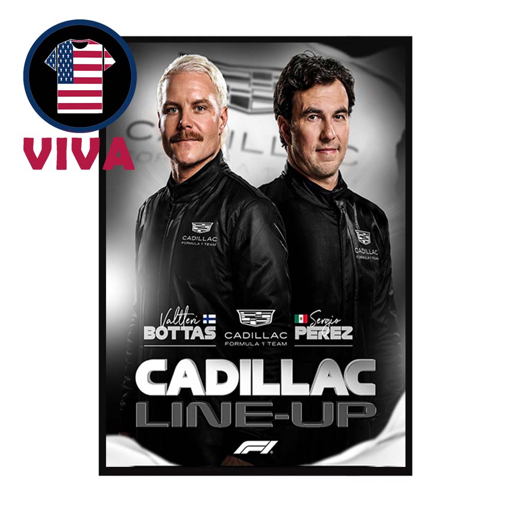 Cadillac Formula 1 Brand New Team Line Up 2026 Valtteri Bottas And Sergio Perez Home Decor Poster Canvas Cadillac Formula 1 Brand New Team Line Up 2026 Valtteri Bottas And Sergio Perez Home Decor Poster Canvas