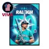 Cal Raleigh 50 Home Runs 2025 MLB Seattle Mariners Home Decor Poster Canvas