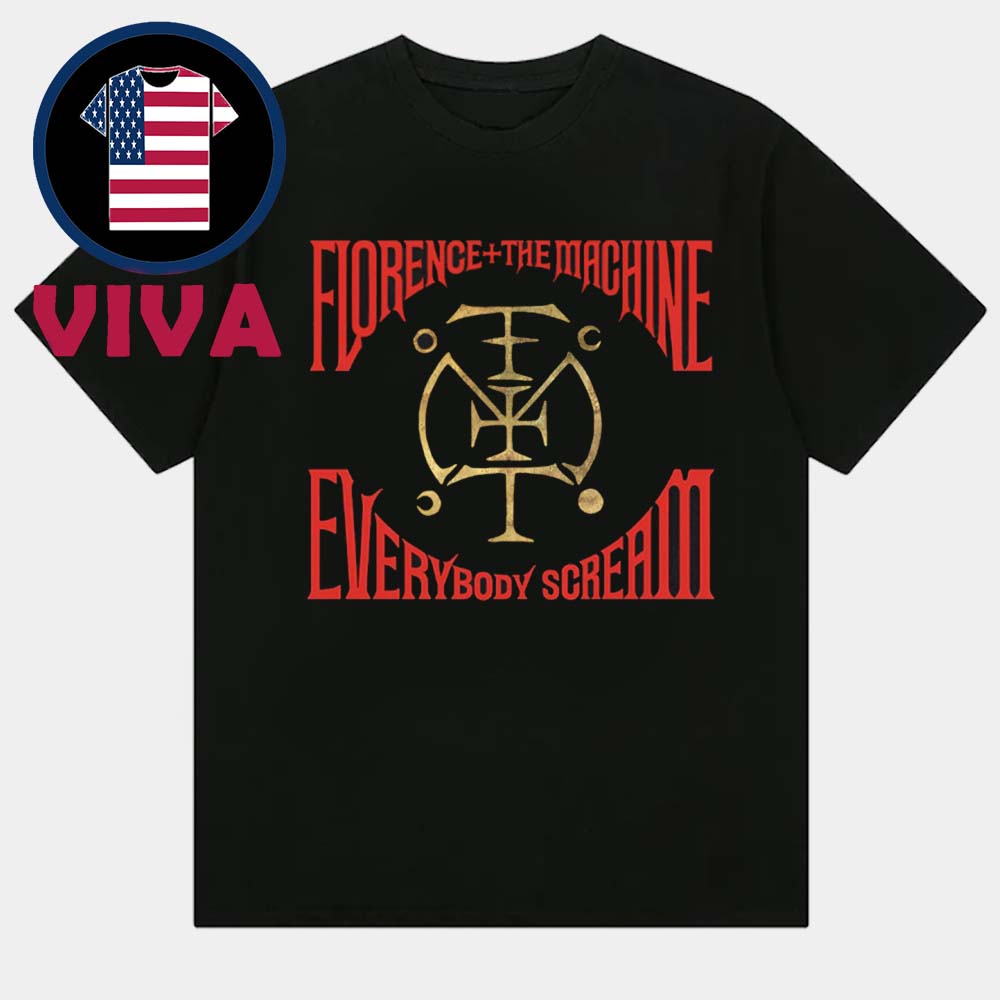 Camiseta Florence The Machine Everybody Scream Logo Unisex T-Shirt Camiseta Florence The Machine Everybody Scream Logo Unisex T-Shirt