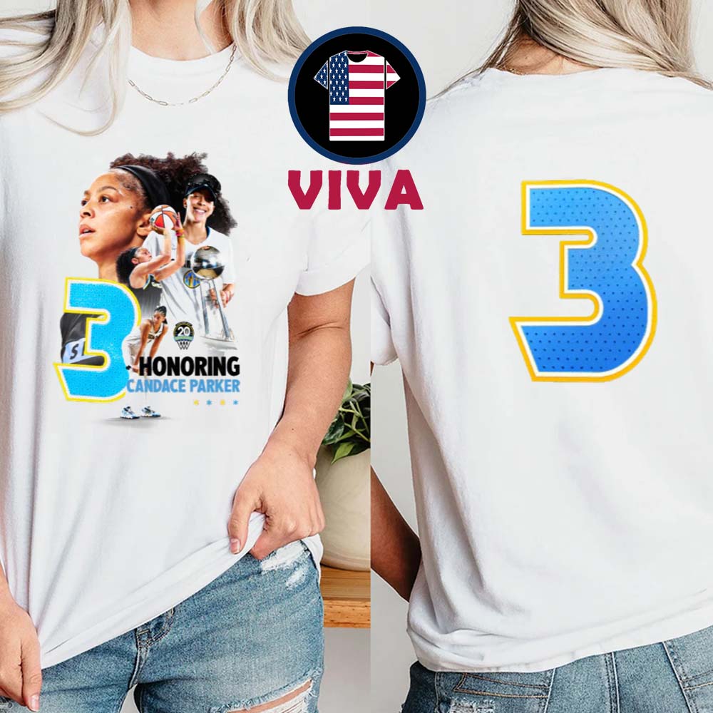 Candace Parker Retirement Chicago Sky WNBA Two Sided T-Shirt Long Sleeve Candace Parker Retirement Chicago Sky WNBA Two Sided T-Shirt Long Sleeve