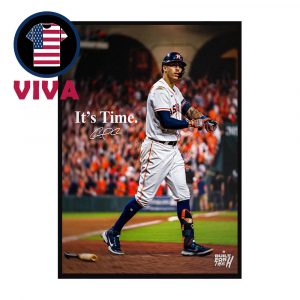 Carlos Correa Back To Houston Astros It’s Time MLB 2025 Home Decor Poster Canvas