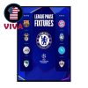 UEFA Champions League Draw Pot 1 Teams 2025 2026 Home And Away Opponents Schedule Home Decor Poster Canvas