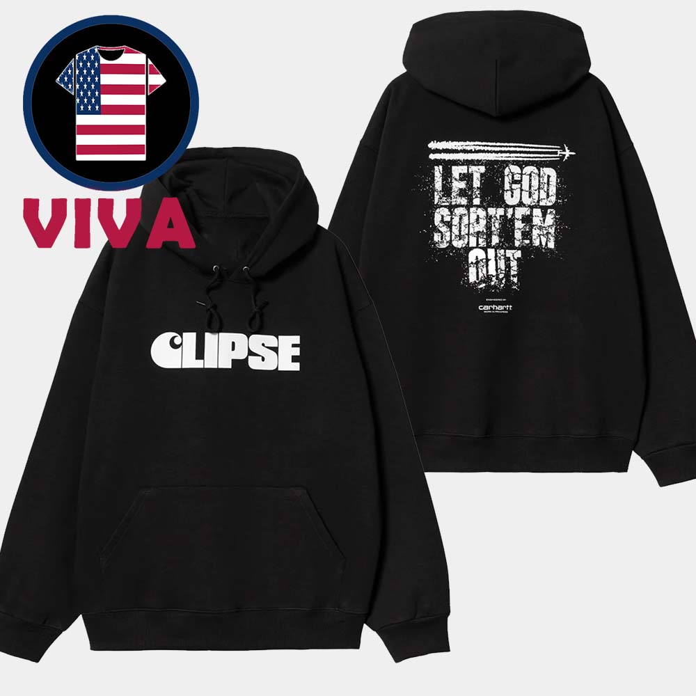 Clipse x Carhartt Wip Let God Sort Em Out Logo Two Sided Hoodie Clipse x Carhartt Wip Let God Sort Em Out Logo Two Sided Hoodie
