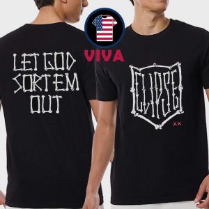 Clipse x Kaws Let God Sort Em Out Logo Two Sided Unisex T-Shirt