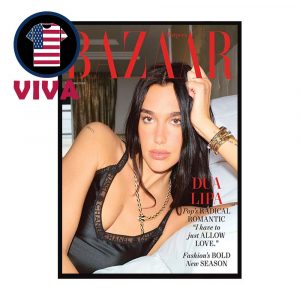 Dua Lipa On Harper’s BAZAAR Magazine Cover 2025 Home Decor Poster Canvas