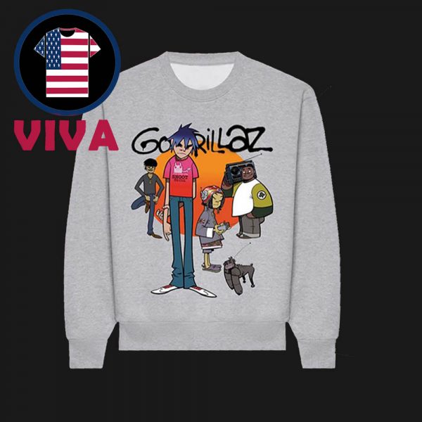 Gorillaz 2025 Tour Collection Unisex Sweatshirt