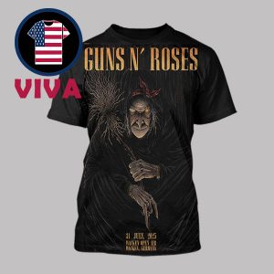 Guns N’ Roses Wacken Open Air 2025 Wacken Germany On July 31st All Over Print T-Shirt