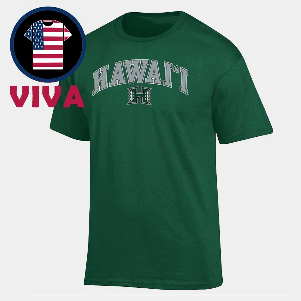 Hawaii Rainbow Warrior Football Arch Over Logo Unisex T-Shirt Hawaii Rainbow Warrior Football Arch Over Logo Unisex T-Shirt