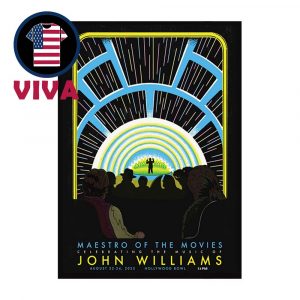 John Williams Maestro Of The Movies Celebrating The Music Concert Hollywood Bowl Los Angeles California 2025 Home Decor Poster Canvas