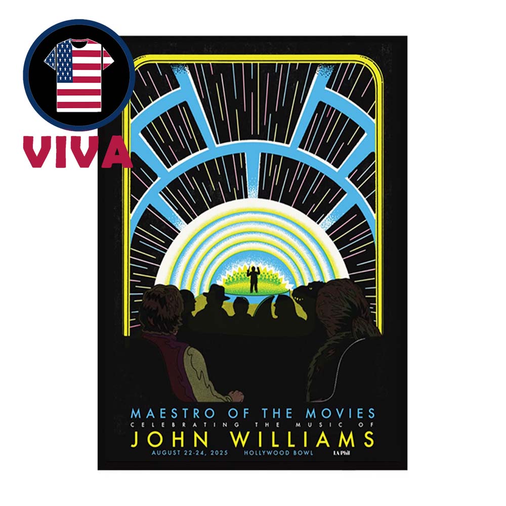 John Williams Maestro Of The Movies Celebrating The Music Concert Hollywood Bowl Los Angeles California 2025 Home Decor Poster Canvas John Williams Maestro Of The Movies Celebrating The Music Concert Hollywood Bowl Los Angeles California 2025 Home Decor Poster Canvas