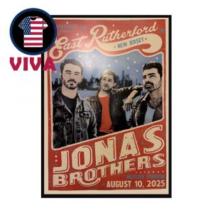Jonas Brothers MetLife Stadium 2025 New Jersey August 10th Home Decor Poster Canvas