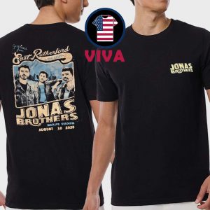 Jonas Brothers MetLife Stadium New Jersey 2025 August 10th Two Sided T-Shirt