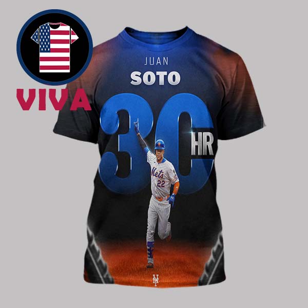 Juan Soto 30th Home Run Of The MLB 2025 Season All Over Print T-Shirt Juan Soto 30th Home Run Of The MLB 2025 Season All Over Print T-Shirt