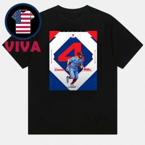 Kyle Schwarber 4 Home Runs Philadelphia Phillies vs Atlanta Braves MLB 2025 Unisex T-Shirt