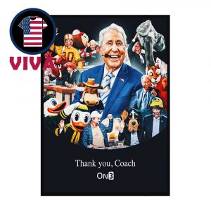 Lee Corso Thank You Coach College GameDay 2025 Home Decor Poster Canvas