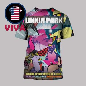 Linkin Park Chicago IL 2025 United Center On August 11th All Over Print T-Shirt